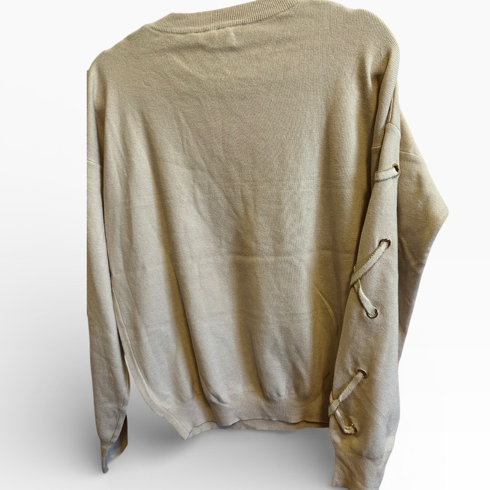 Hem & Thread Cream Sweater - Picture 5 of 5